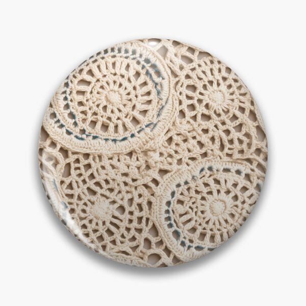 Item preview, Beige Boho Style Crochet Seamless Pattern designed and sold by aweartome.