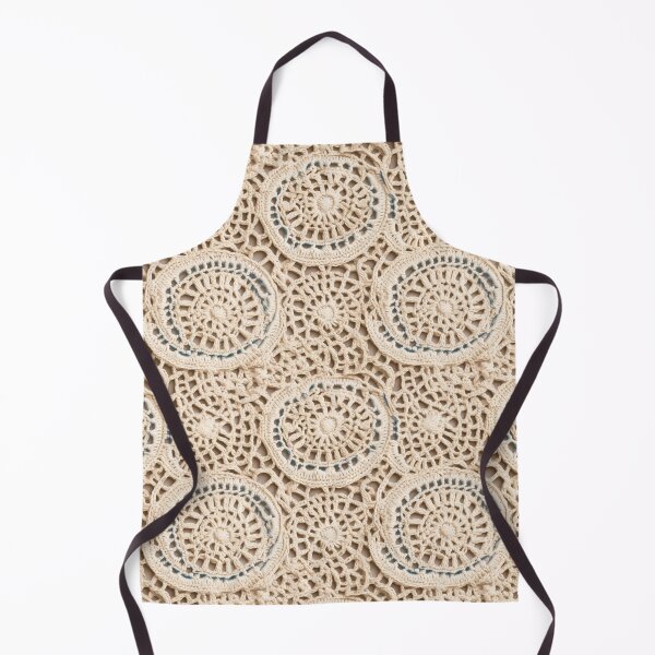 Item preview, Beige Boho Style Crochet Seamless Pattern designed and sold by aweartome.