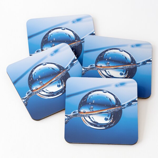 Item preview, Stunning Water Photography: A Floating Droplet with Reflection and Motion designed and sold by GraphicResource.