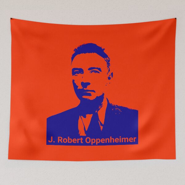 Item preview, Oppenheimer - Blue on Red designed and sold by DistinctDesignz.