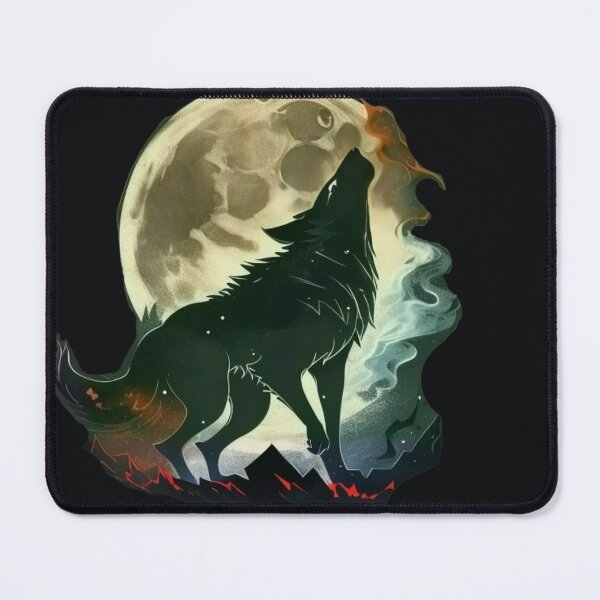 Item preview, Wolf with stars howling at the moon, Akelarre designed and sold by tarod7.