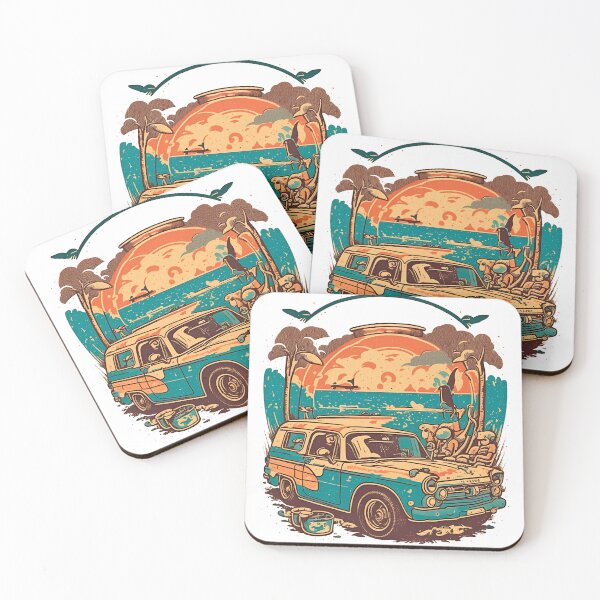 Item preview, Retro Car Beach Vacation American designed and sold by Chemikal1993.