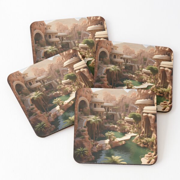 Item preview, Oasis Opulence: Surrealist Desert Scene designed and sold by Shirtastically.