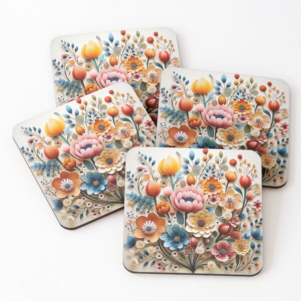 Item preview, Naive Art Flowers designed and sold by platonicXXI.