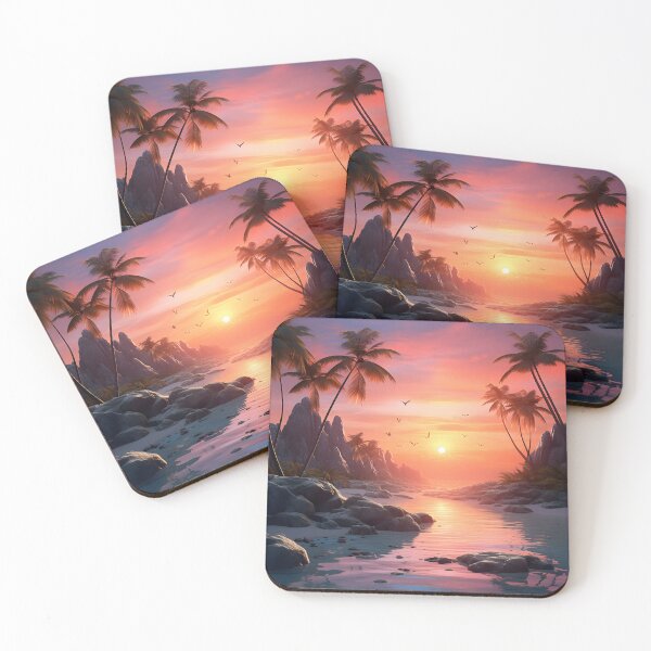 Item preview, Sunrise Serenity: Surreal Beach Art designed and sold by Shirtastically.