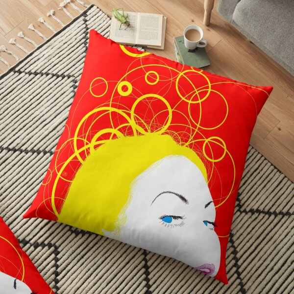 blow girl Floor Pillow