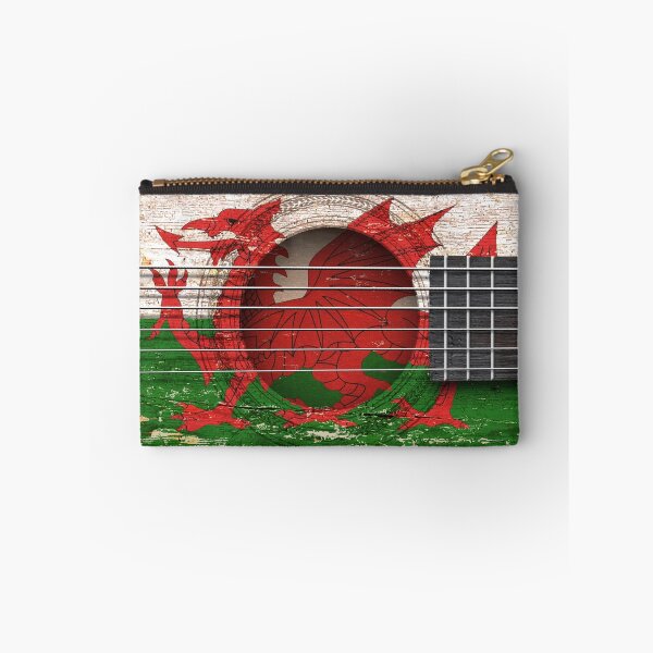 Item preview, Old Acoustic Guitar with Welsh Flag designed and sold by JeffBartels.