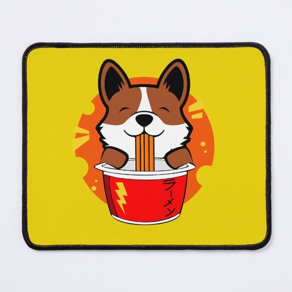 Item preview, Corgi Eating Ramen Noodle - Japanese Food designed and sold by FridPix.