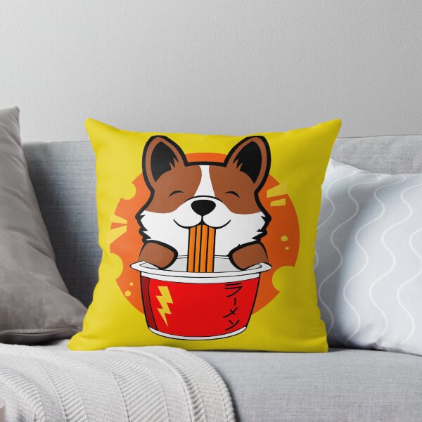 Item preview, Corgi Eating Ramen Noodle - Japanese Food designed and sold by FridPix.