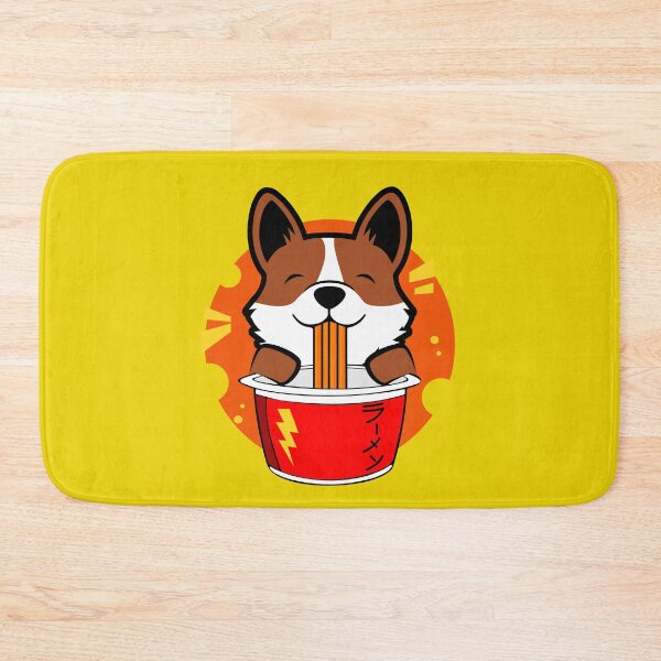 Item preview, Corgi Eating Ramen Noodle - Japanese Food designed and sold by FridPix.