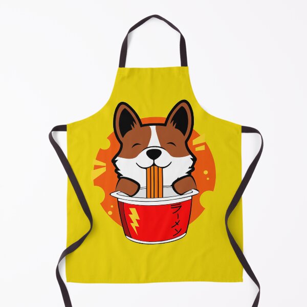 Item preview, Corgi Eating Ramen Noodle - Japanese Food designed and sold by FridPix.