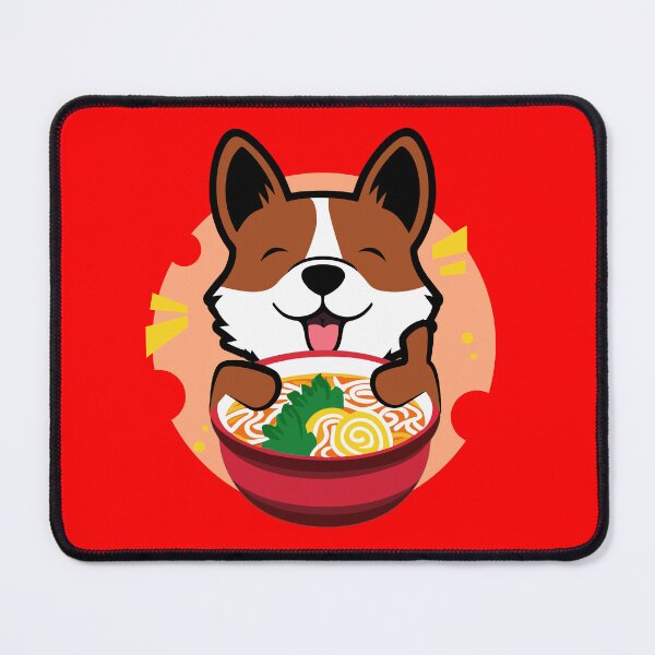 Item preview, Corgi Eating Ramen Noodle - Japanese Food designed and sold by FridPix.