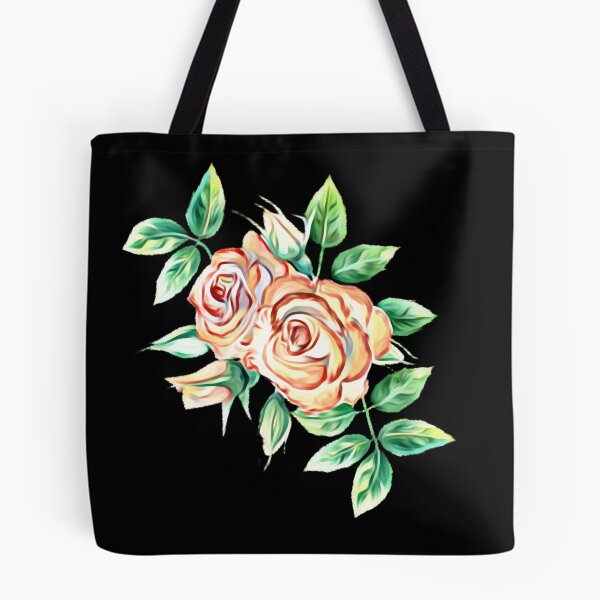 Item preview, Tea roses on a black background designed and sold by FlowerandDesing.