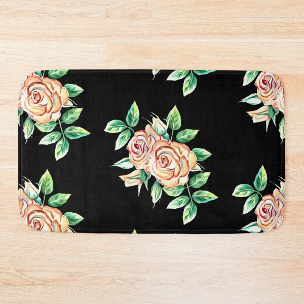 Item preview, Tea roses on a black background designed and sold by FlowerandDesing.