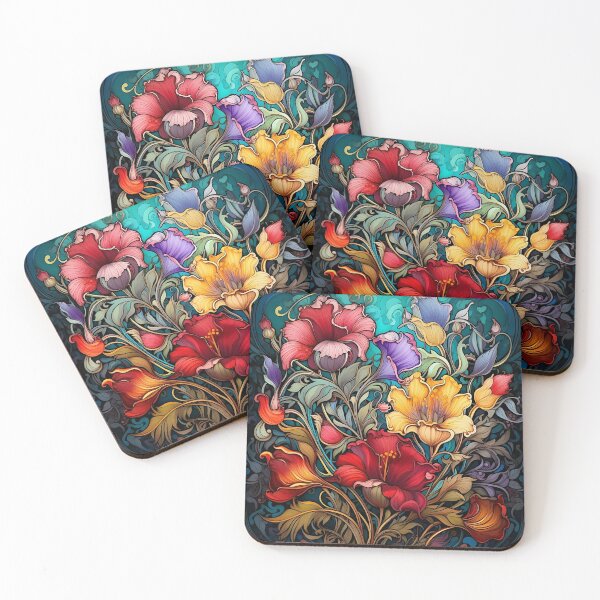 Item preview, Art Nouveau Flowers designed and sold by platonicXXI.