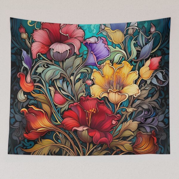 Item preview, Art Nouveau Flowers designed and sold by platonicXXI.