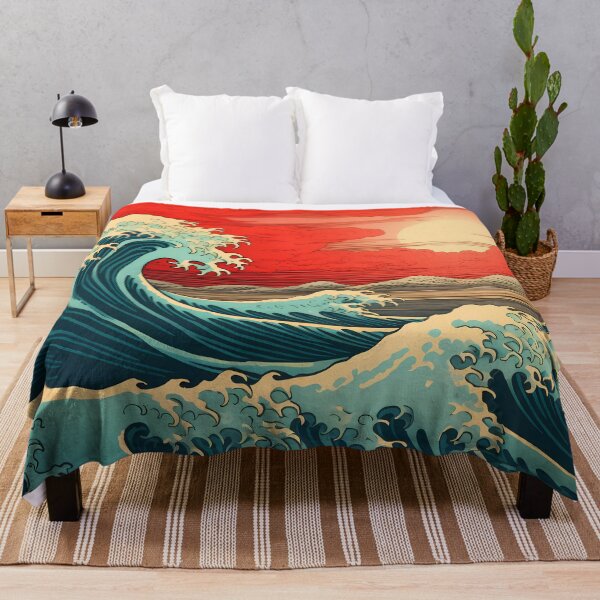 Artikelvorschau, Troubled Waters - Vintage japanisches Poster entworfen und verkauft von BrushstrokesA.