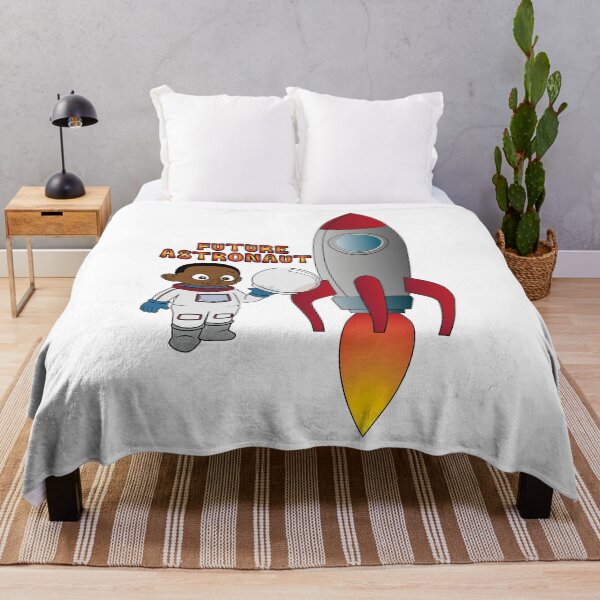 Item preview, 'Future Astronaut' with Rocket (Dark-Skinned boy) designed and sold by ThingsByNin.