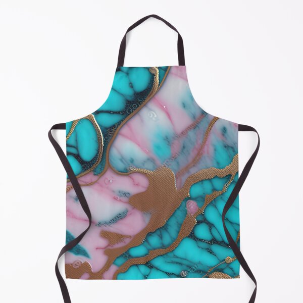 Item preview, Pink & Turquoise Marble with Flecks of Gold #3 designed and sold by BirdsnStuff.