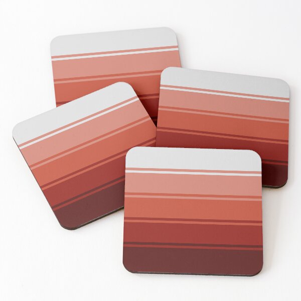 Item preview, Ombre Gradient Lines (Red to Silver) designed and sold by MaidenofIron157.
