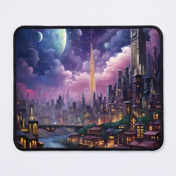Item preview, Neon Nights: Surreal Cityscape Art designed and sold by Shirtastically.
