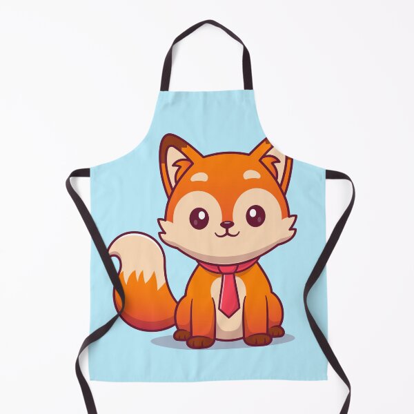 Item preview, Dapper Fox: Cute Fox Sitting with Tie Cartoon Vector designed and sold by hjian8219.