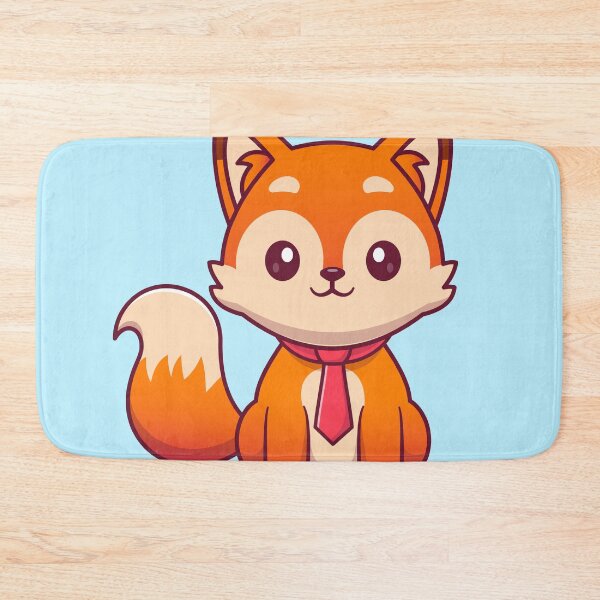 Item preview, Dapper Fox: Cute Fox Sitting with Tie Cartoon Vector designed and sold by hjian8219.