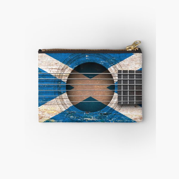 Item preview, Old Acoustic Guitar with Scottish Flag designed and sold by JeffBartels.
