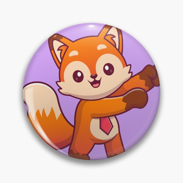 Item preview, Curious Fox: Cute Fox Pointing Finger Cartoon designed and sold by hjian8219.