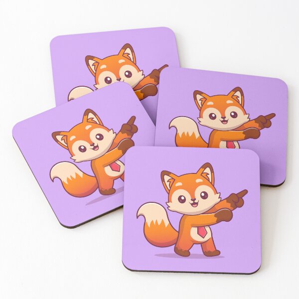 Item preview, Curious Fox: Cute Fox Pointing Finger Cartoon designed and sold by hjian8219.