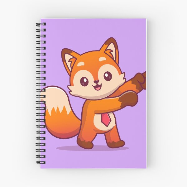 Item preview, Curious Fox: Cute Fox Pointing Finger Cartoon designed and sold by hjian8219.