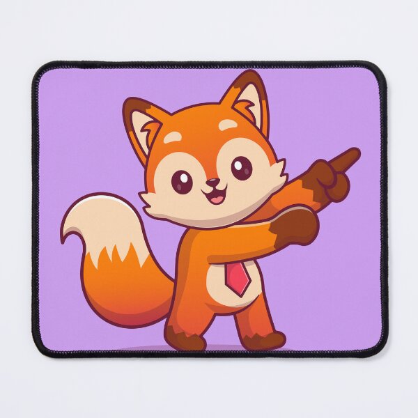 Item preview, Curious Fox: Cute Fox Pointing Finger Cartoon designed and sold by hjian8219.