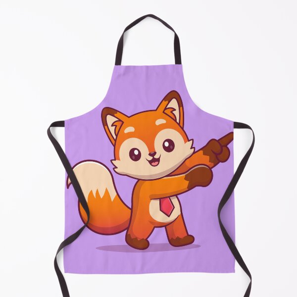 Item preview, Curious Fox: Cute Fox Pointing Finger Cartoon designed and sold by hjian8219.