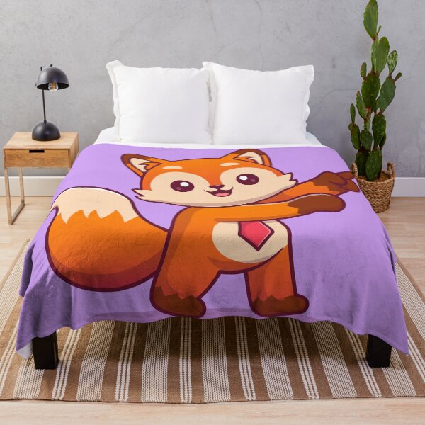 Item preview, Curious Fox: Cute Fox Pointing Finger Cartoon designed and sold by hjian8219.