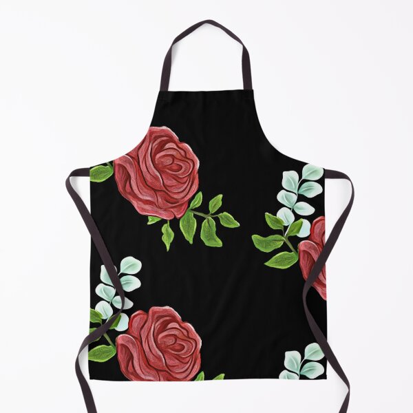 Item preview, Single painted red rose on black designed and sold by FlowerandDesing.