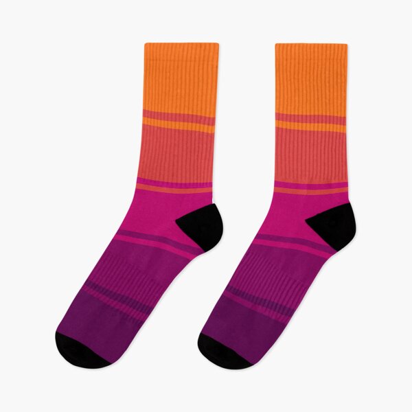 Item preview, Ombre Gradient Lines (Purple to Orange) designed and sold by MaidenofIron157.