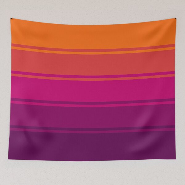 Item preview, Ombre Gradient Lines (Purple to Orange) designed and sold by MaidenofIron157.