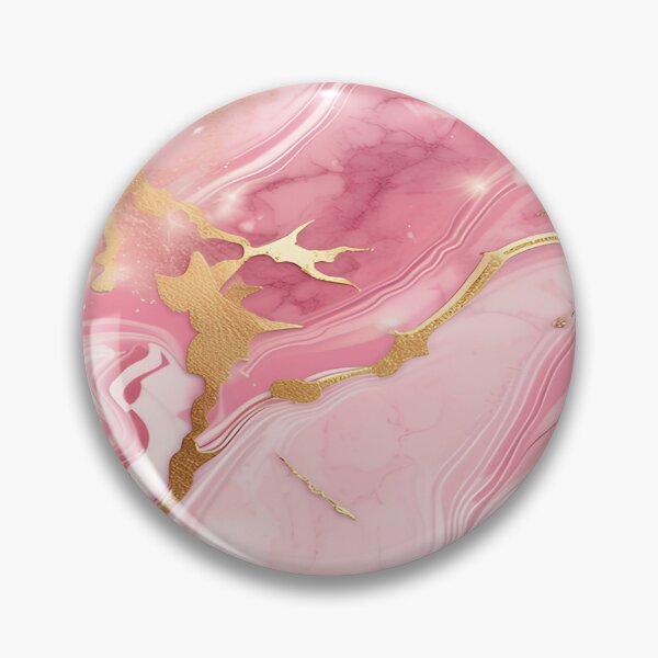 Item preview, Pink Marble and Flecks of Gold designed and sold by BirdsnStuff.