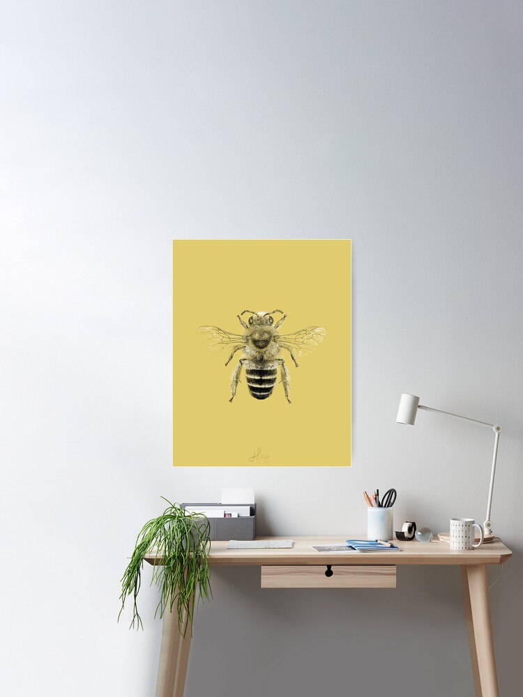 Yellow Honey Bee Wall Sculpture