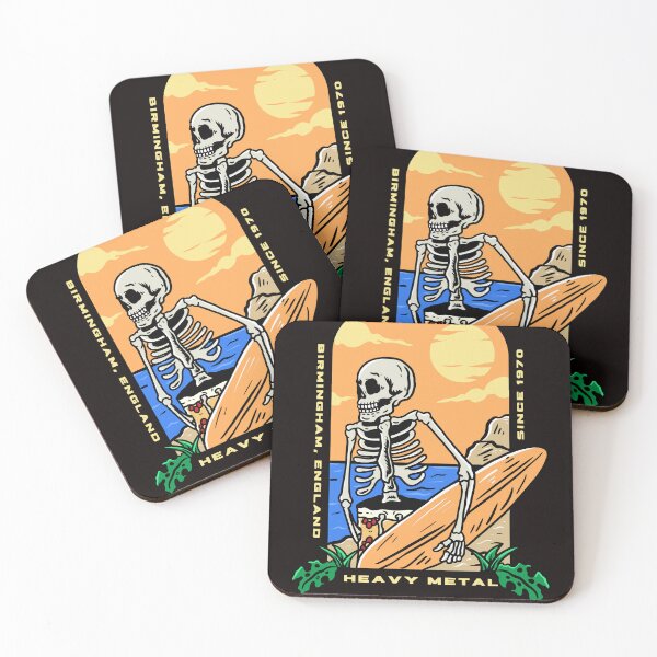 Item preview, Heavy Metal; Birmingham, England; 1970; Skeleton Surfer designed and sold by evaninla.