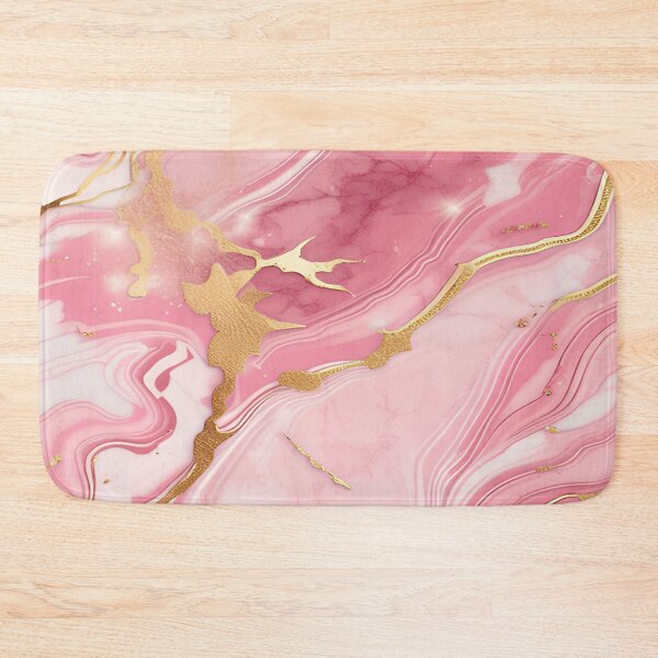 Item preview, Pink Marble and Flecks of Gold designed and sold by BirdsnStuff.