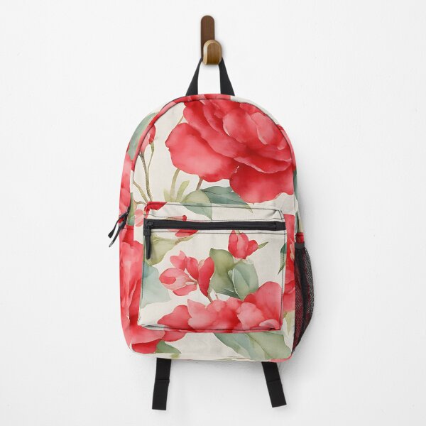 Item preview, Extremely detailed botanical watercolor floral seamless pattern Red,vector pink watercolor floral background designed and sold by teerapol24.