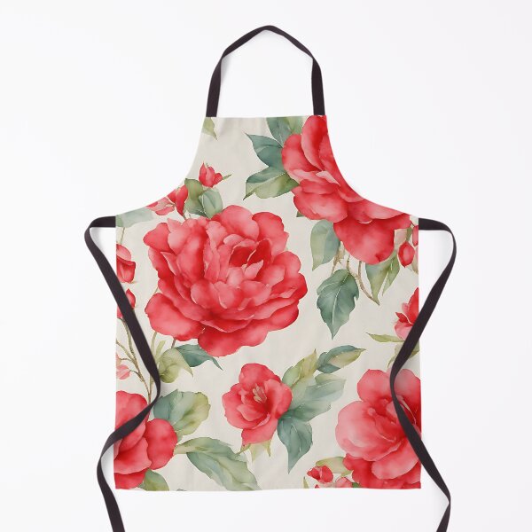 Item preview, Extremely detailed botanical watercolor floral seamless pattern Red,vector pink watercolor floral background designed and sold by teerapol24.