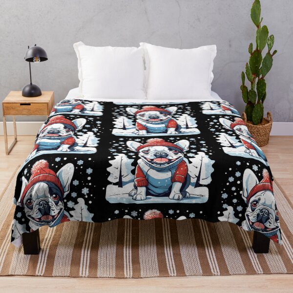 Item preview, French Bulldog Vibes - Winter Vibes designed and sold by Studio-Pixel.