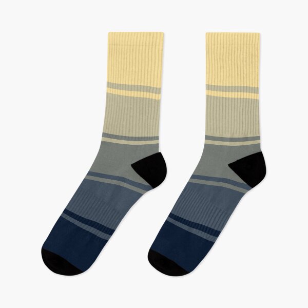 Item preview, Ombre Gradient Lines (Slate Blue to Cream) designed and sold by MaidenofIron157.