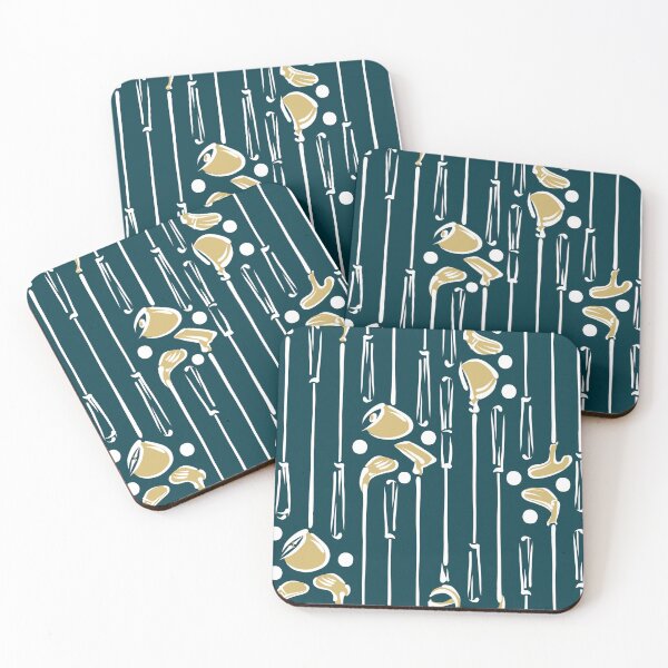 Item preview, Golf Dreams | Deep Teal Green + Gold designed and sold by L Diane Johnson.
