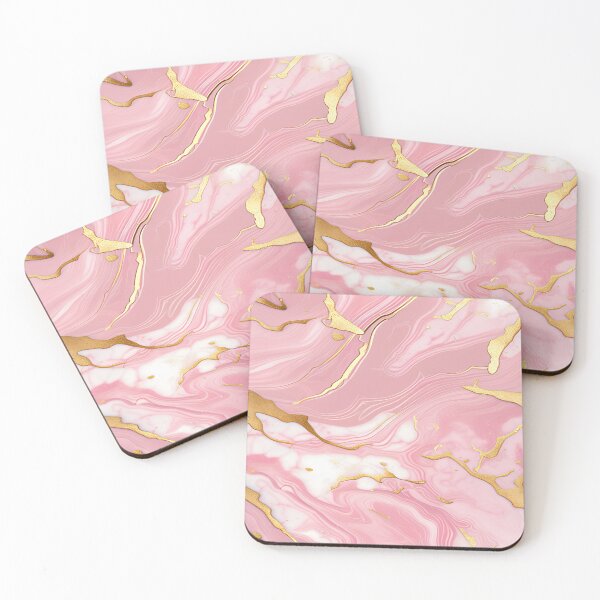 Item preview, Pink Marble and Flecks of Gold #2 designed and sold by BirdsnStuff.