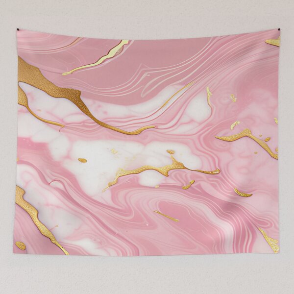 Item preview, Pink Marble and Flecks of Gold #2 designed and sold by BirdsnStuff.