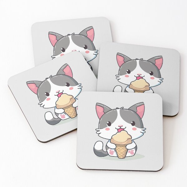 Item preview, Cat with Ice Cream designed and sold by kidcartoon.