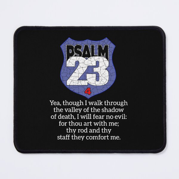 Item preview, Psalm 23 4 Fear No Evil Christian Bible Verse Design designed and sold by Gerard Fay.
